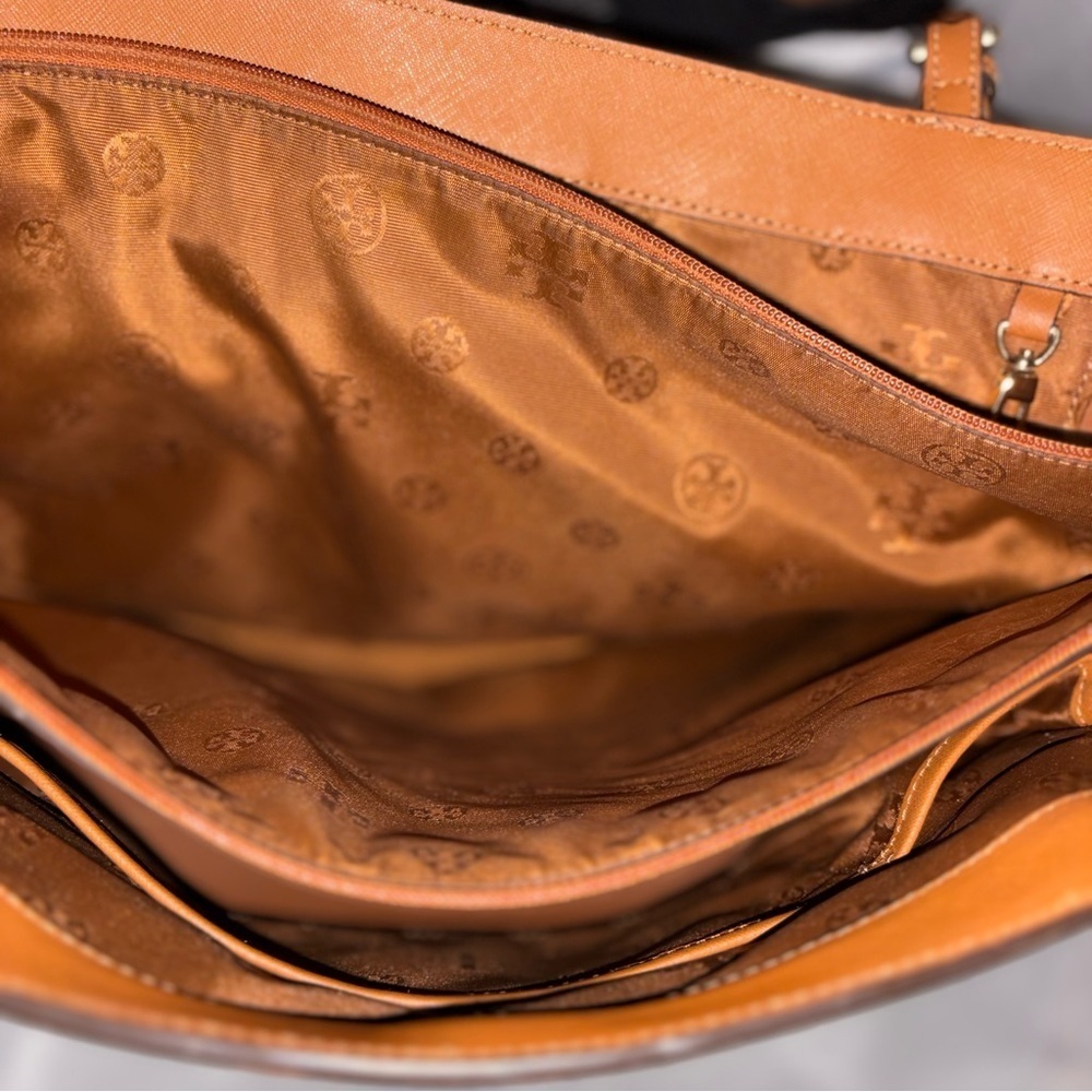 Tory Burch York Luggage Brown Tote Saffiano - Picture 14 of 16